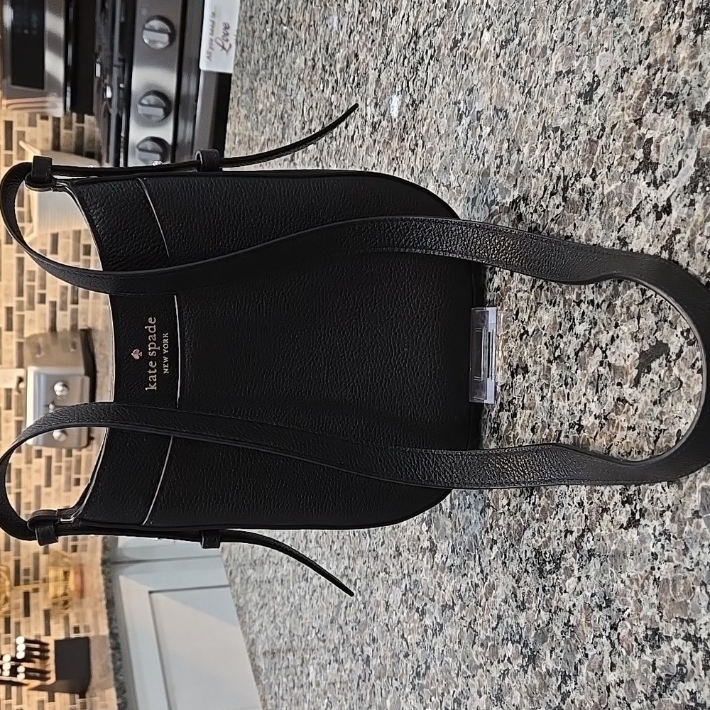 Kate Spade New York Leila Black Leather Crossbody Bag - Picture 8 of 15